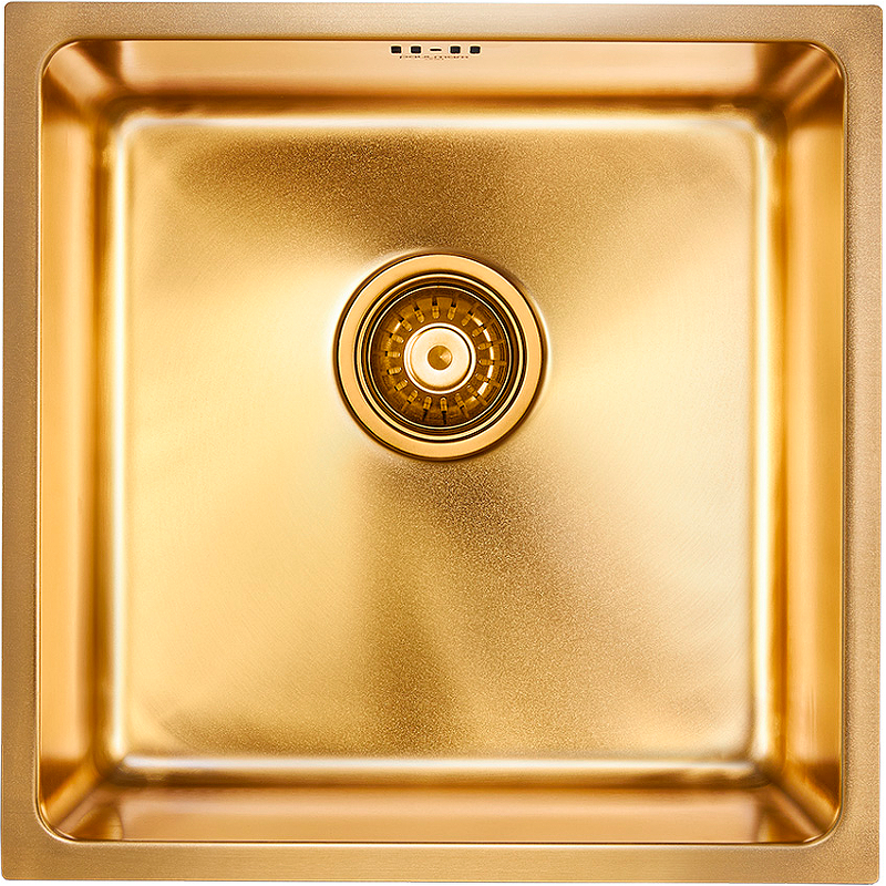 Мойка кухонная Paulmark Lassan 44 брашированное золото PM304444-BG - 0