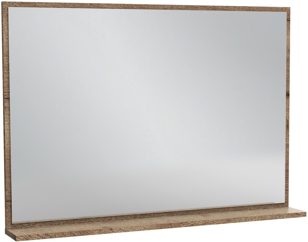 EB1598-E52 зеркало с полочкой VIVIENNE /100/ (дуб табак) - 0