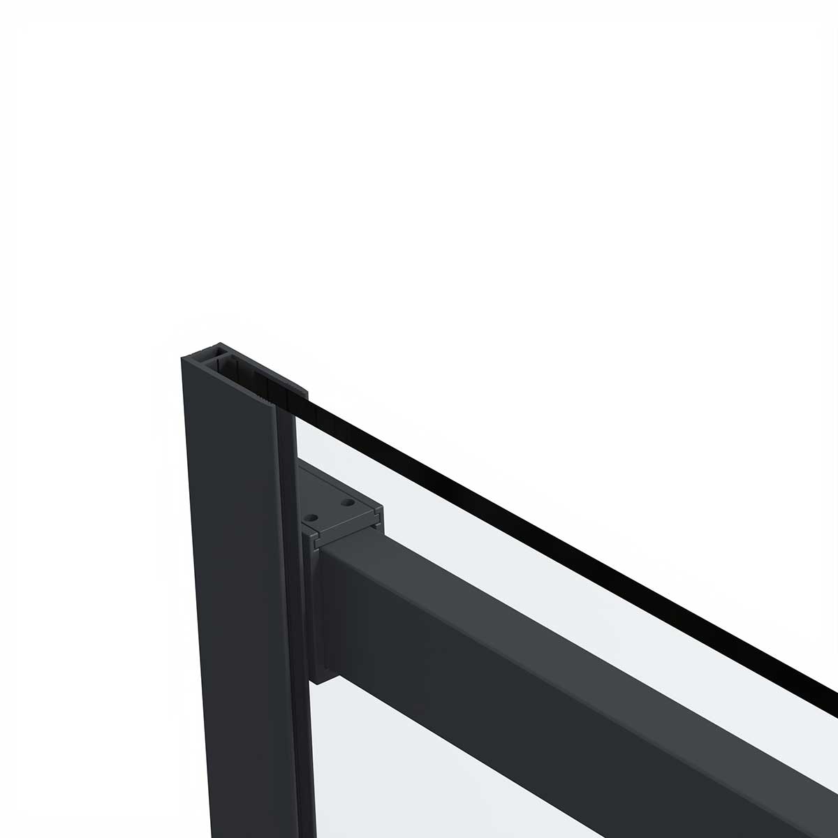 Душевой уголок Vincea Como Soft 140х100 профиль черный стекло прозрачное  VSR-1CS1014CLB - 6
