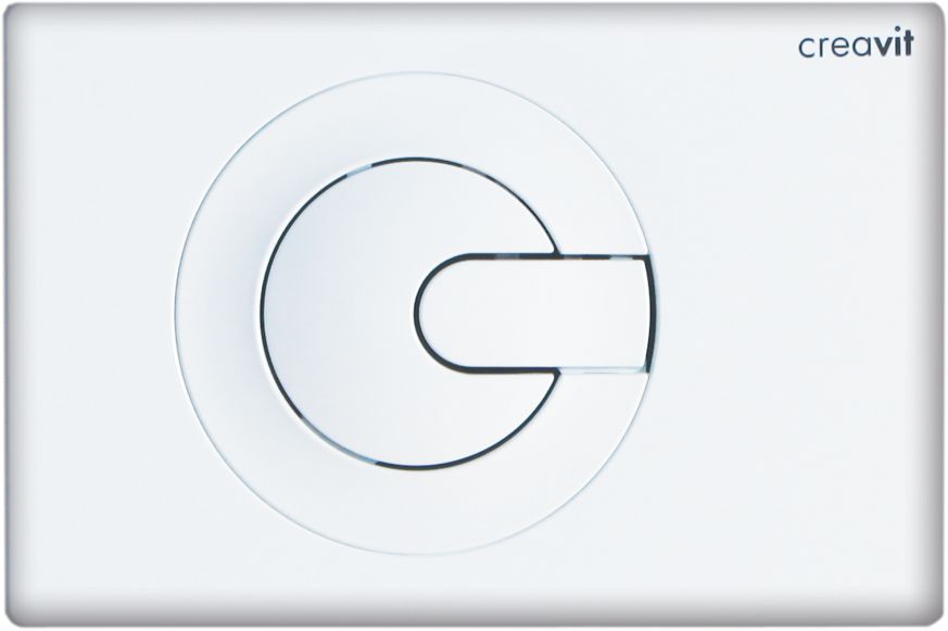 Кнопка смыва Creavit Power GP5001 белая GP5001.02 - 0