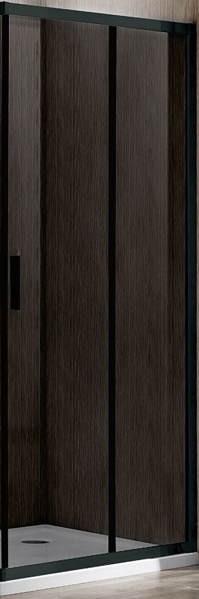 Душевая дверь в нишу Vincea Garda 80х190 профиль черный стекло тонированное VHC-1G800CGB - 0