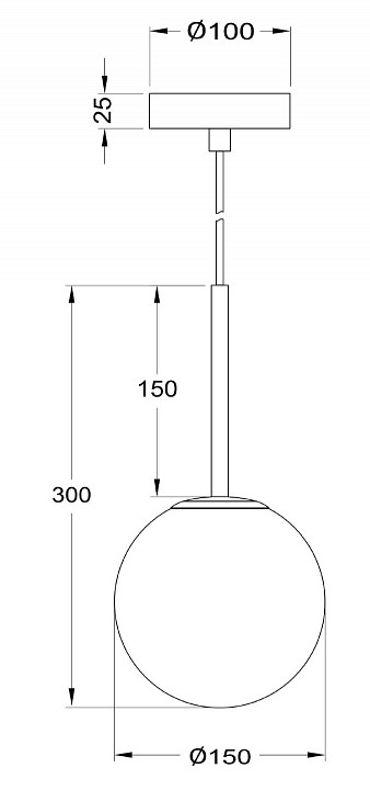 Подвесной светильник Maytoni Basic form MOD321PL-01G1 - 4