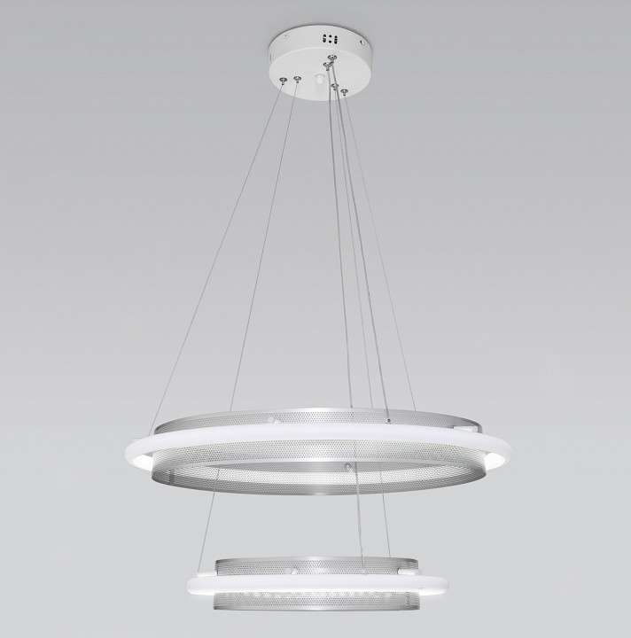 Подвесной светильник Eurosvet Imperio 90241/2 белый/ серебро Smart - 0