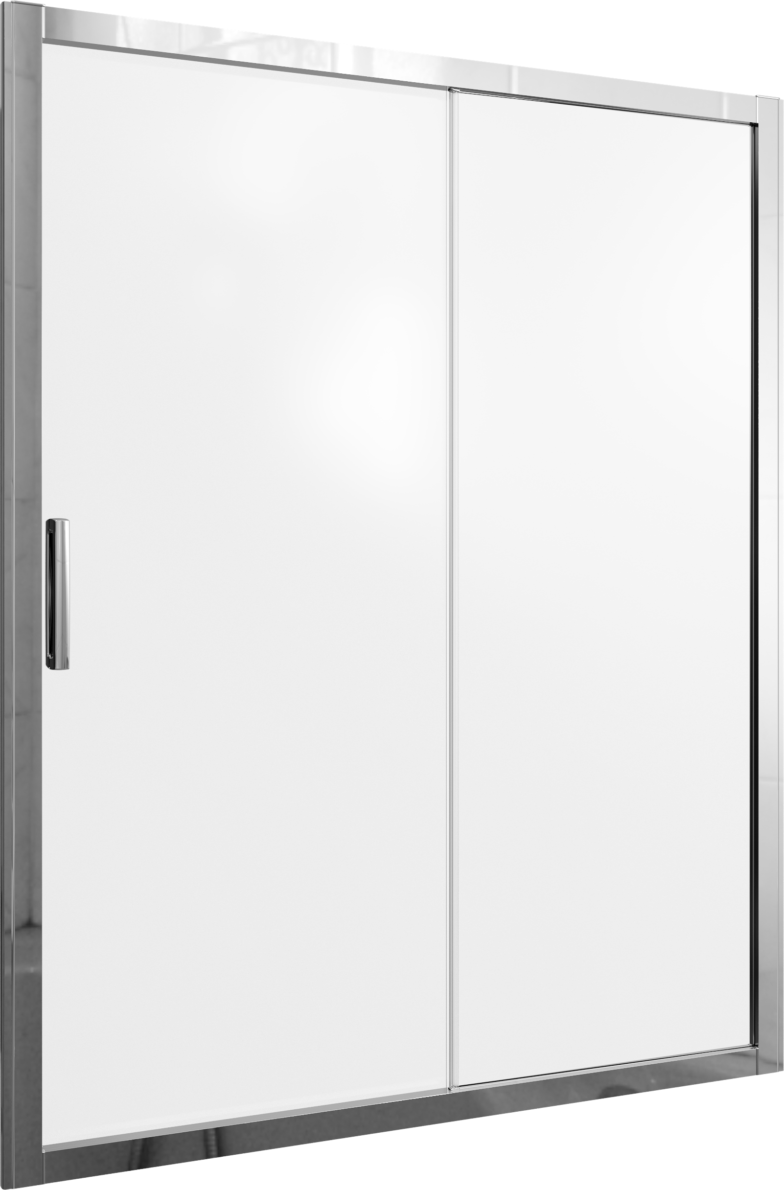 Душевая дверь в нишу STWORKI Стокгольм DE019D2150200 150 см профиль хром глянец, стекло матовое 3GW237TTKK000 - 5