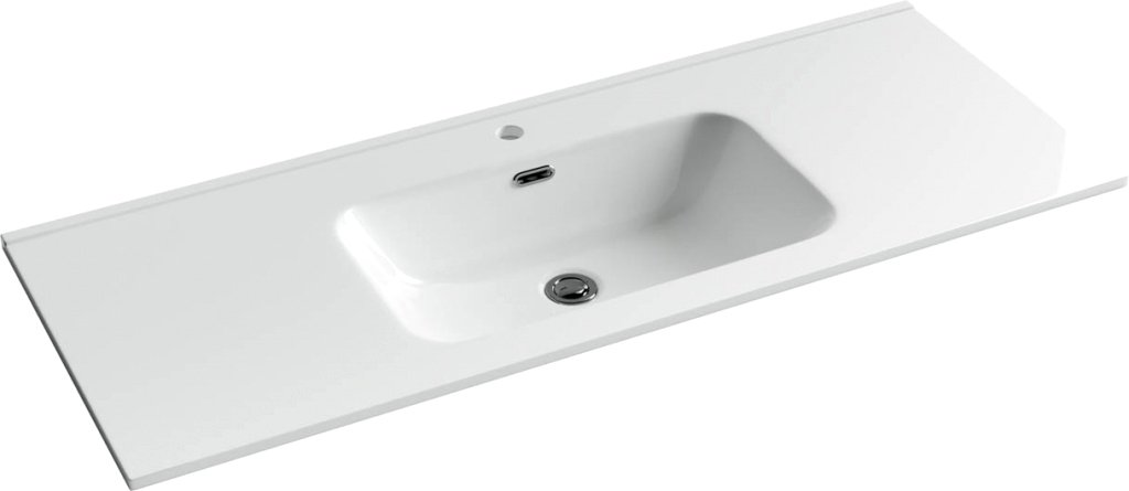 Мебель для ванной Sancos Cento 120 см белый глянец - 3