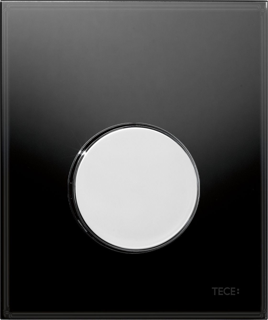 Кнопка смыва TECE Loop Urinal 9242656 черное стекло, кнопка хром - 0