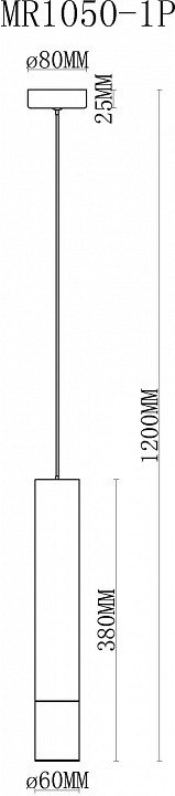 Подвесной светильник MyFar Klara MR1050-1P - 1