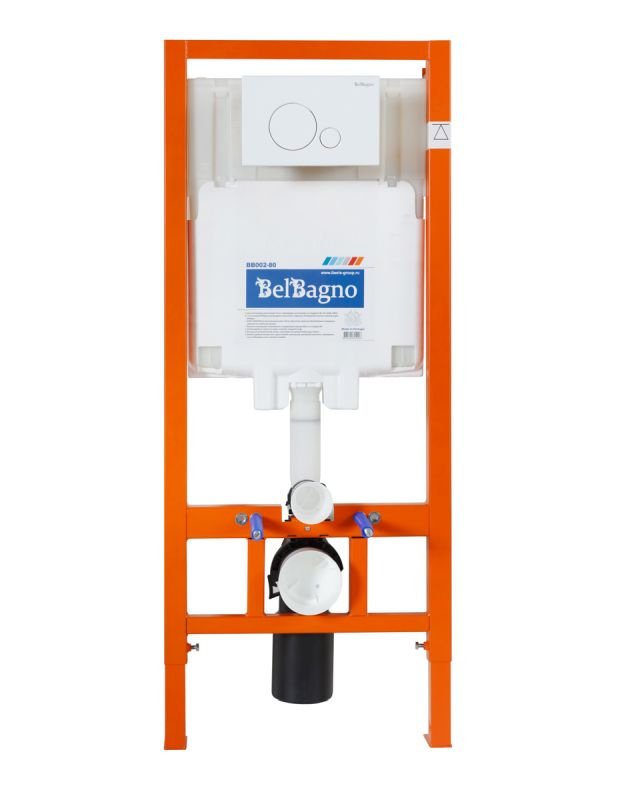 Система инсталляции BelBagno 80 с кнопкой смыва белый BB002-80/BB014-SR-BIANCO - 1