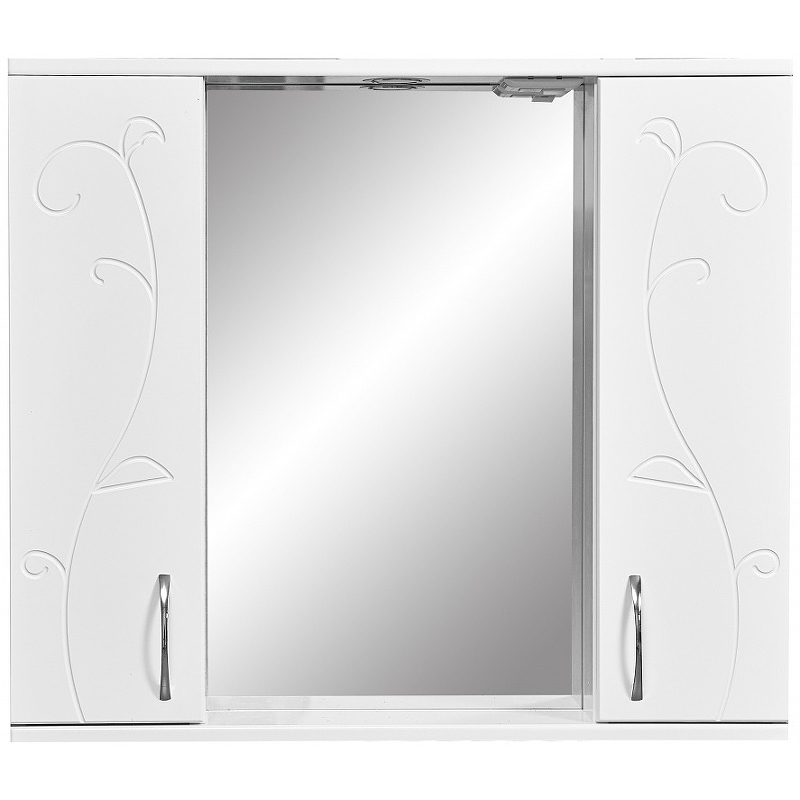 Зеркало-шкаф Stella Polar Фантазия 80 с подсветкой белый SP-00000226 - 0