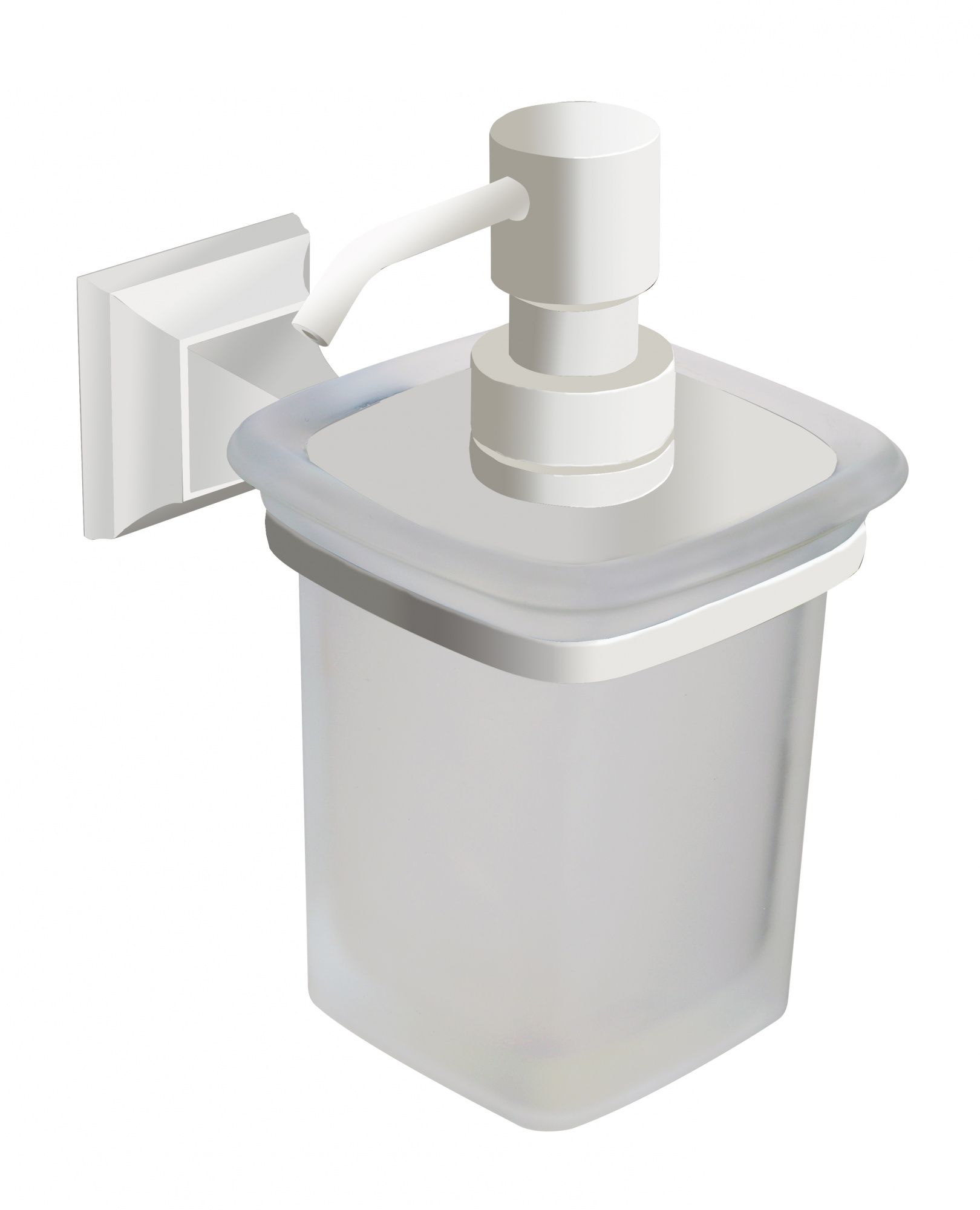 Дозатор для жидкого мыла Art&Max Zoe AM-G-6832-Bi, цвет белый - 0