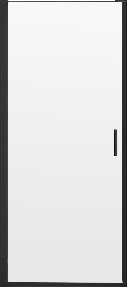 Душевая дверь в нишу Vincea Alpha 90х195 профиль черный стекло прозрачное VDP-3AL900CLB - 2
