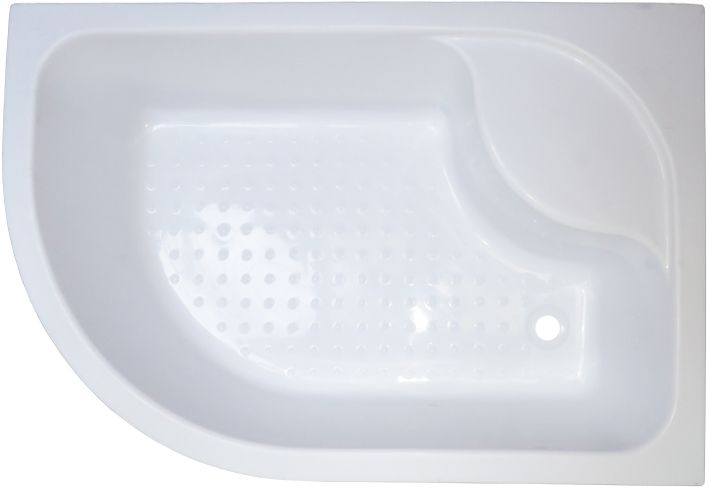 Душевой уголок Royal Bath BK 120х80 R с поддоном профиль белый стекло прозрачное RB8120BK-T-R - 4