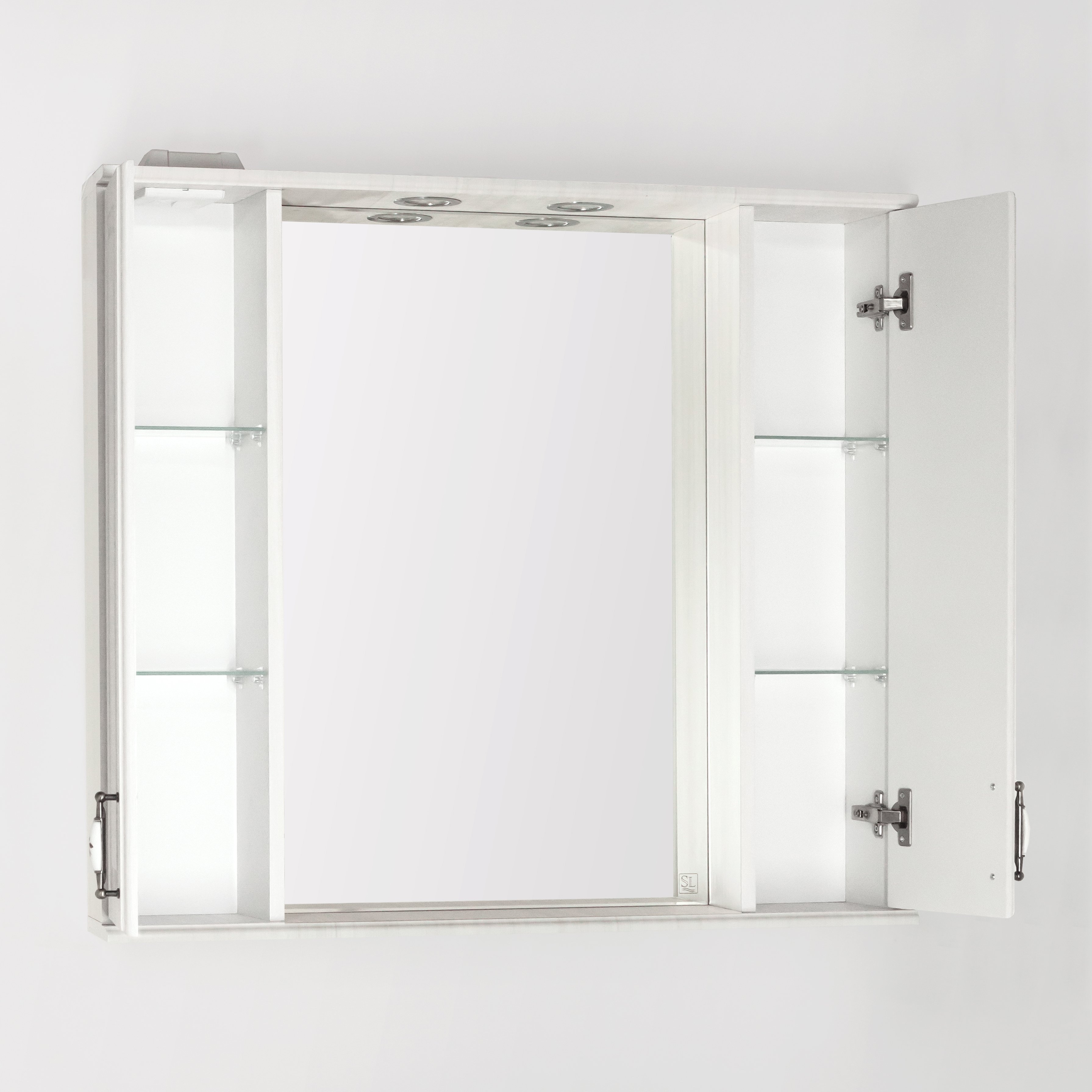 Зеркало-шкаф Style Line Олеандр-2 90/С Люкс, рельеф пастель ЛС-00000484 - 1
