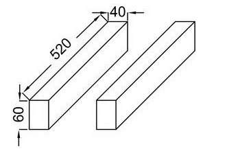 Parallel Комплект уголков для скоб EB508-BME - 3