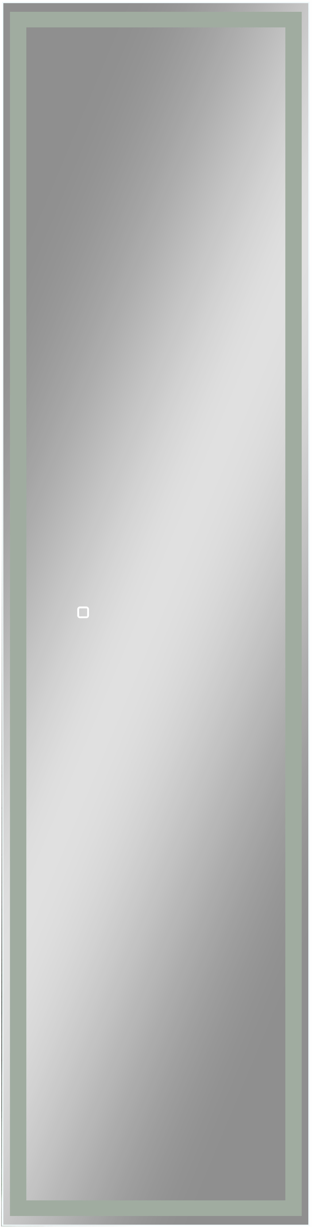 Шкаф-пенал с зеркалом STWORKI Кронборг МВК104 40, с подсветкой, белый - 6