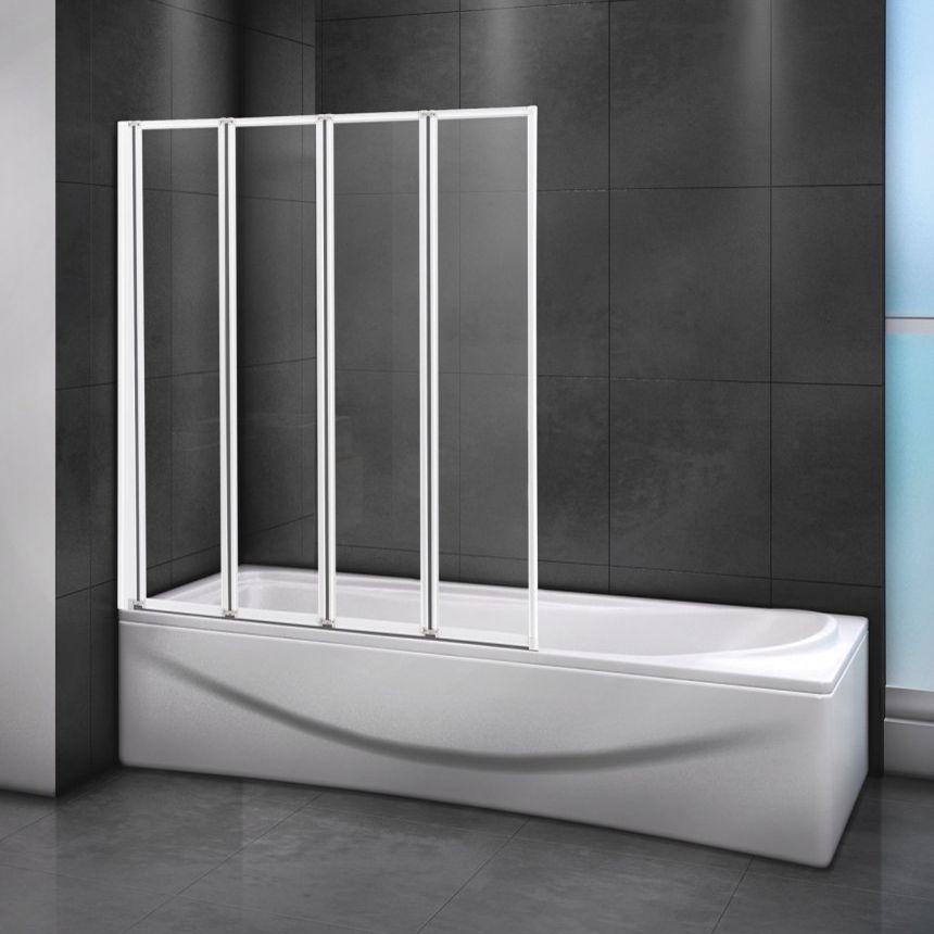Шторка на ванну Cezares Relax V-4-80/140-C-Bi стекло прозрачное RELAX-V-4-80/140-C-Bi - 0