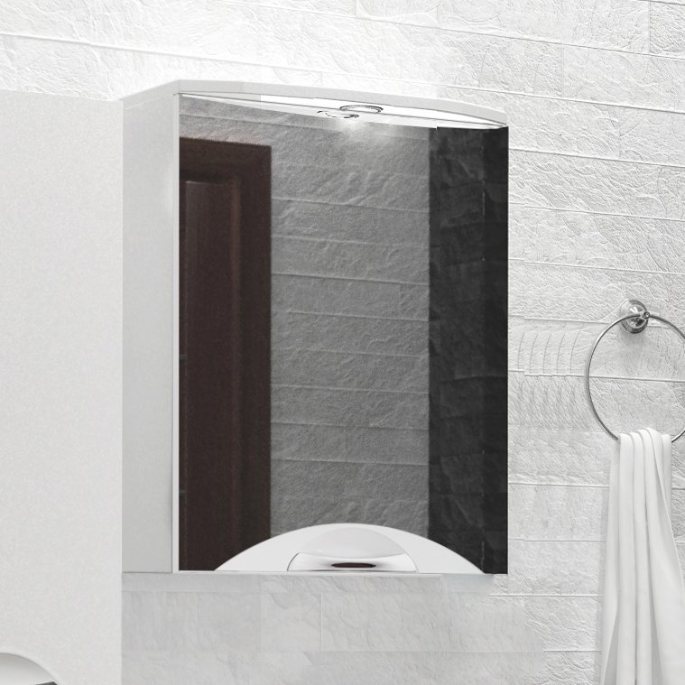 Зеркало-шкаф Style Line Жасмин-2 50/С Люкс, белый ЛС-000010038 - 0