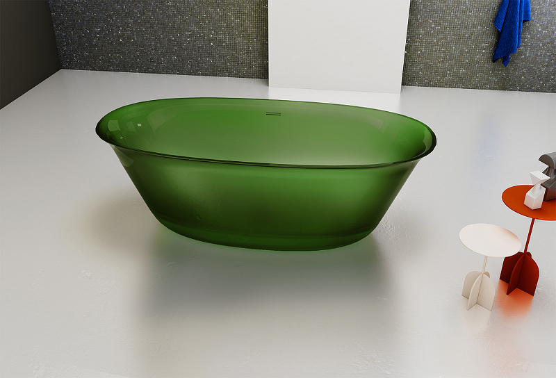 Ванна из полиэфирной смолы Abber Kristall 170х75 зеленый AT9707Emerald - 3