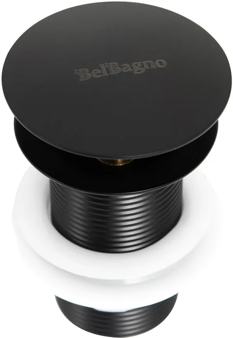 Донный клапан для раковины BelBagno черный  BB-SC-NERO - 1