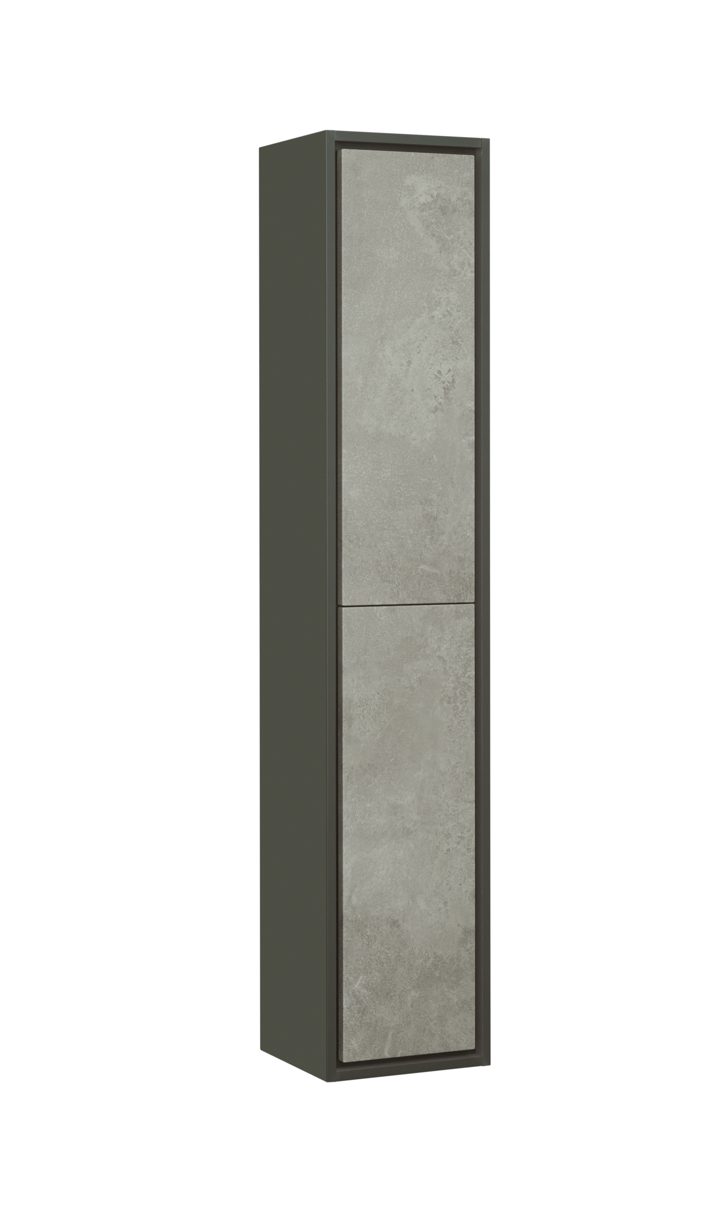Шкаф-пенал Aquaton Уэльс 30 серый-черный матовый 1A267703WA6A0 - 0