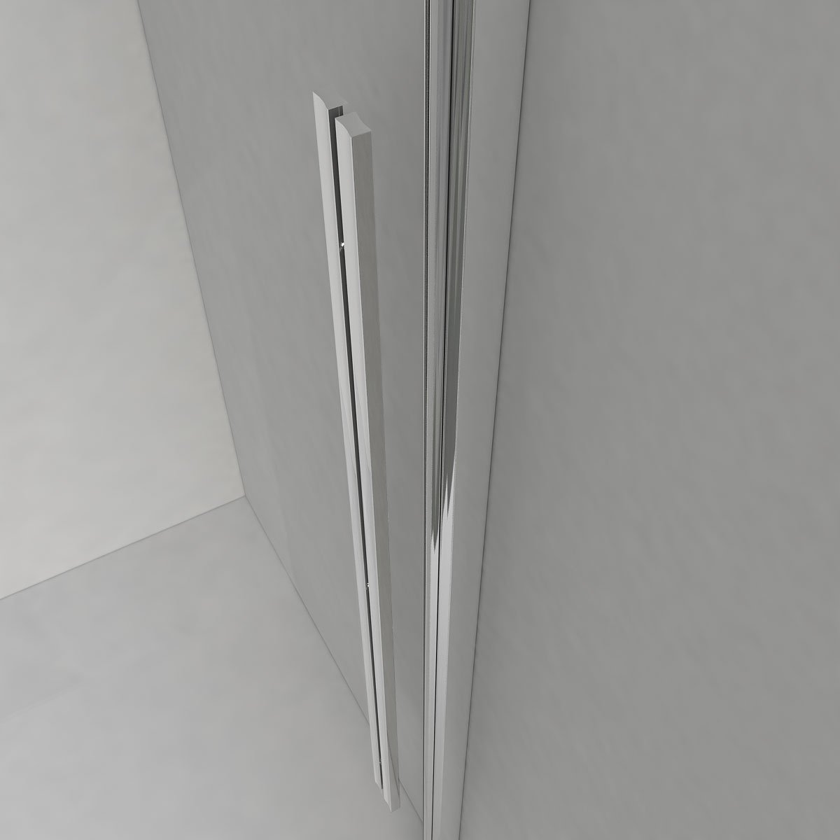 Душевая дверь в нишу Vincea Lugano VDS-1L130CL-1 130 см, профиль хром - 4