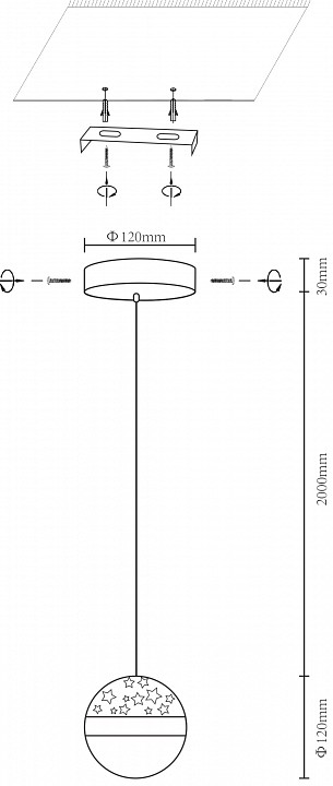 Подвесной светодиодный светильник Velante 431-106-01 - 1