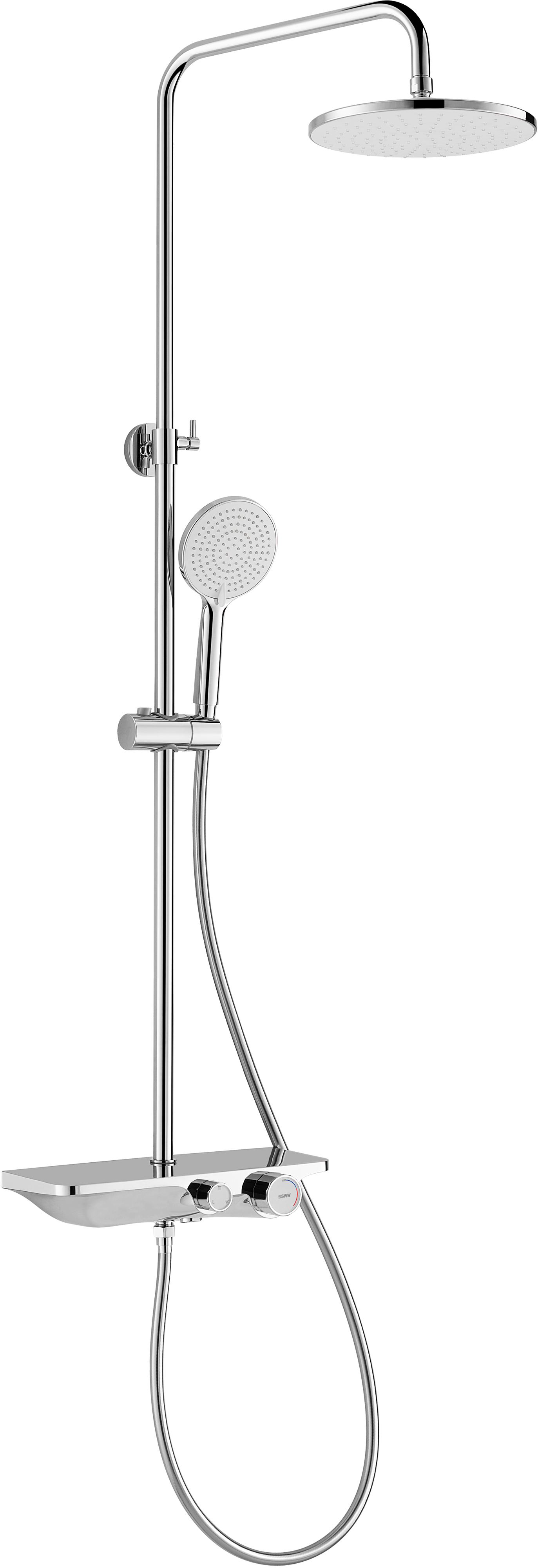 Душевая стойка STWORKI FT13650 со смесителем для ванны - 0