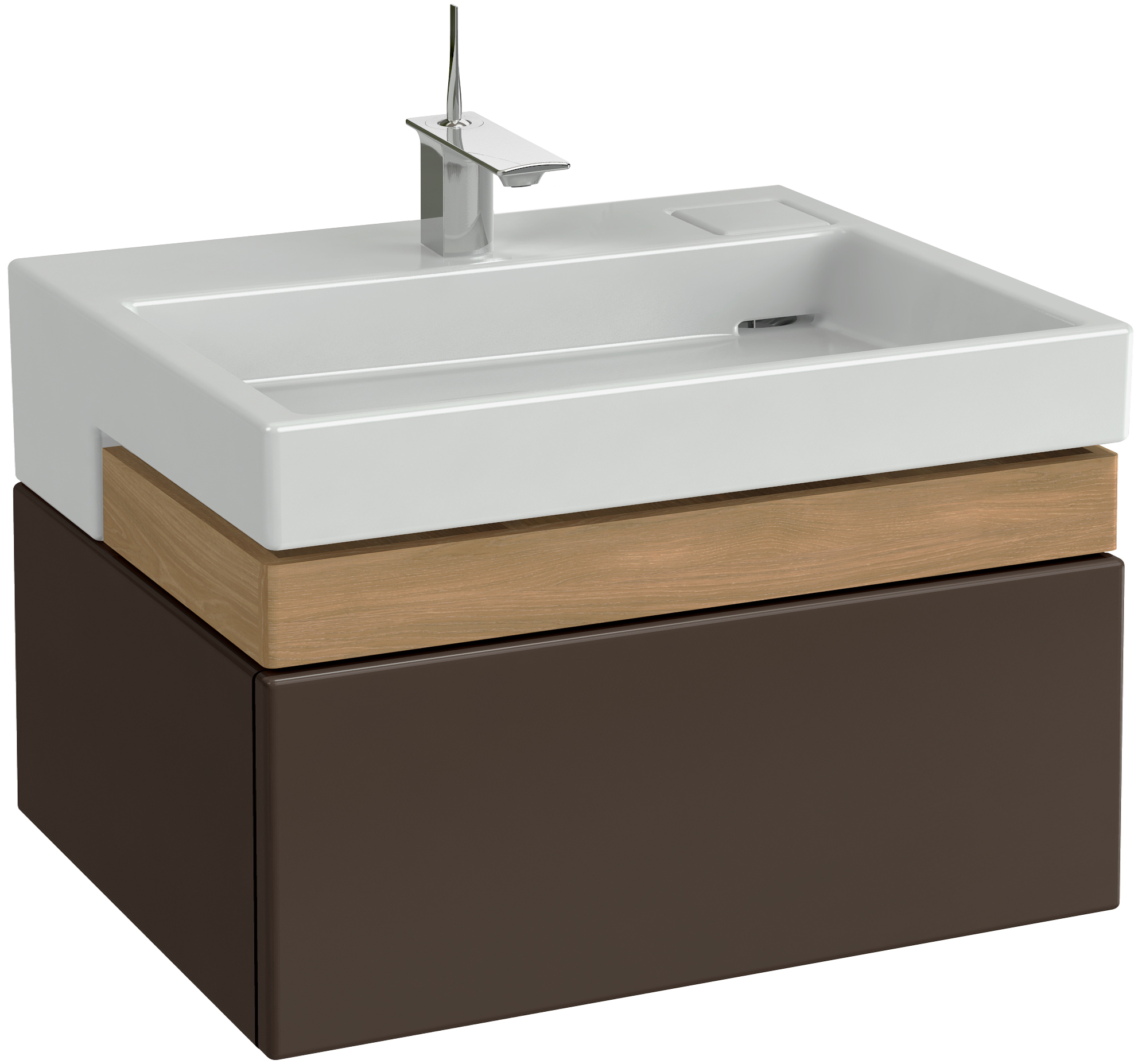 Мебель для ванной Jacob Delafon Terrace 80 ледяной коричневый лак - 6
