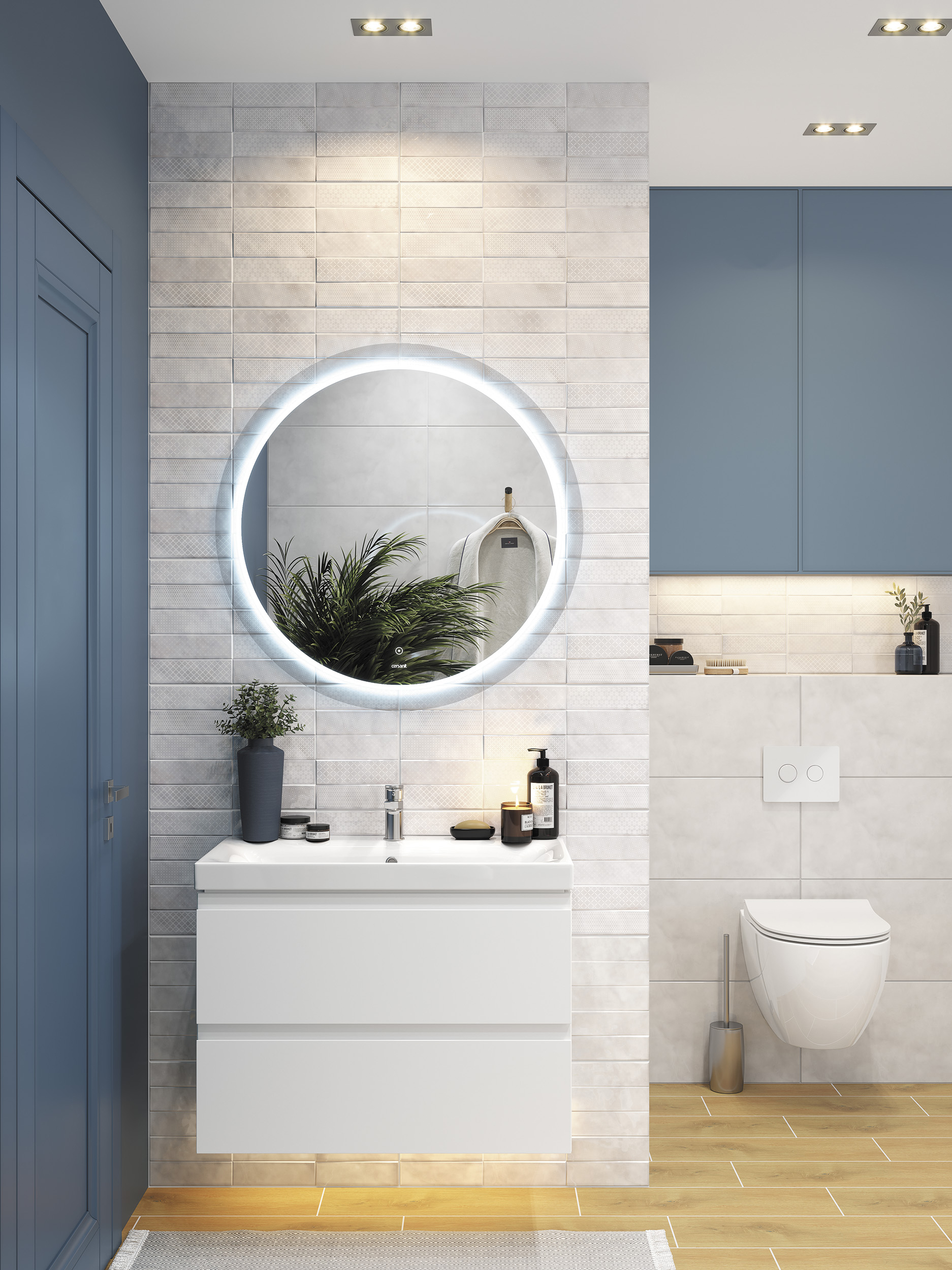 Зеркало круглое Cersanit LED 012 design 72 см, с подсветкой KN-LU-LED012*72-d-Os - 1