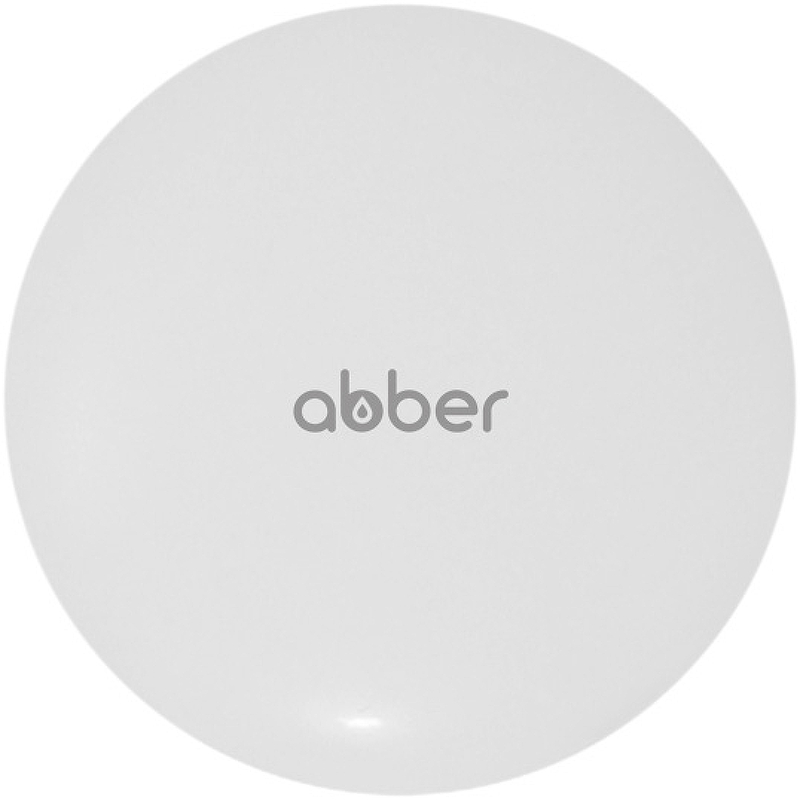 Накладка для донного клапана Abber белая матовая AC0014MW - 0