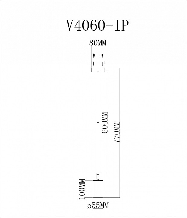 Светильник на штанге Moderli Section V4060-1P - 1