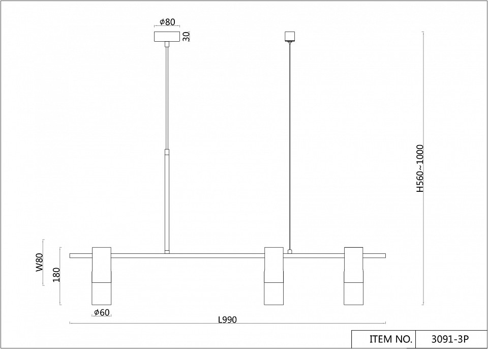 Подвесной светильник F-promo Shanku 3091-3P - 1