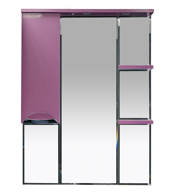 Зеркало Misty Жасмин 75 с подсветкой, розовый L П-Жас02075-122СвЛ - 0