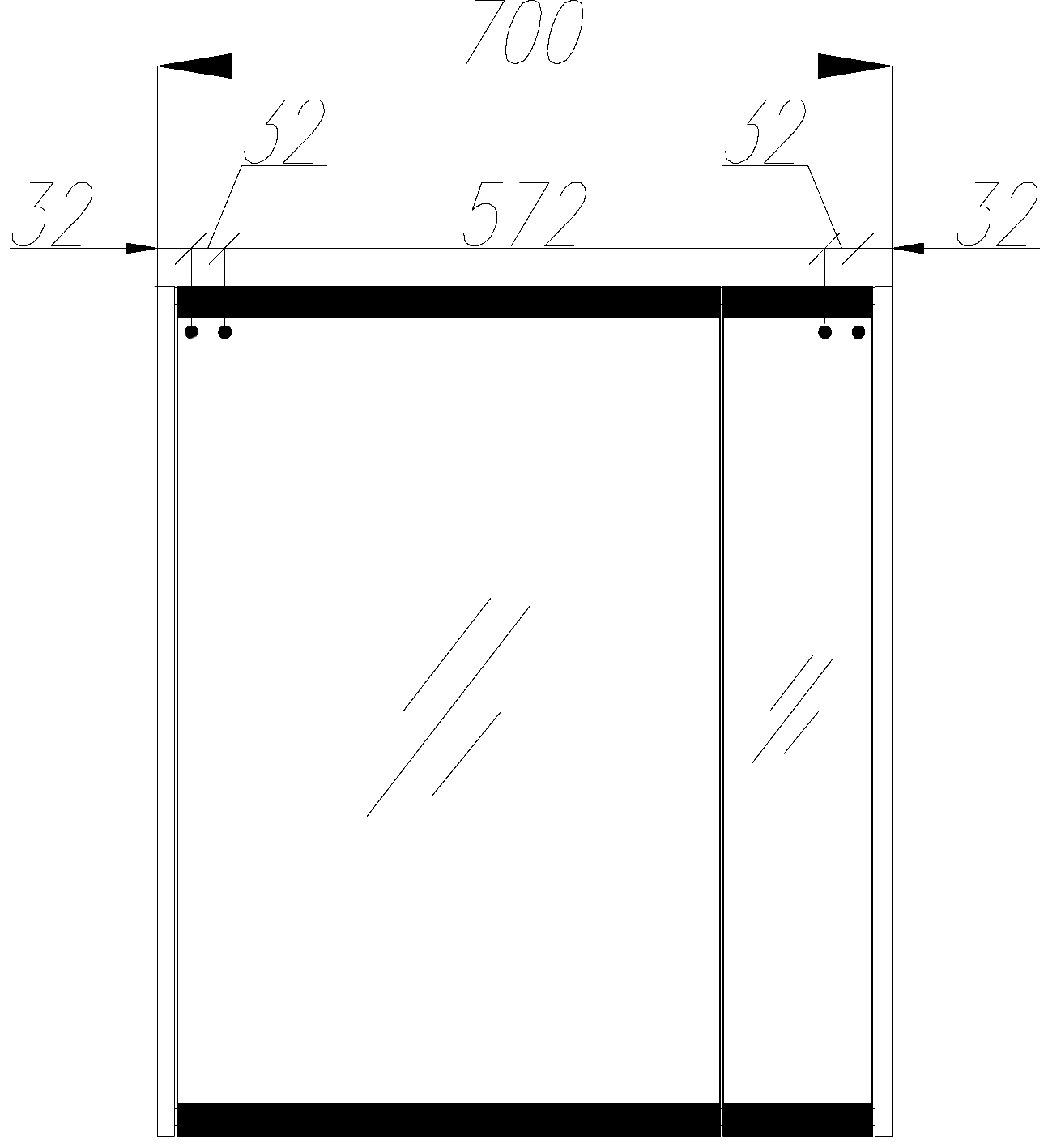 Зеркало-шкаф STWORKI Кронборг 70 см , навесное , в стиле лофт , черная , левый , прямоугольный 1A262002KB820 - 6