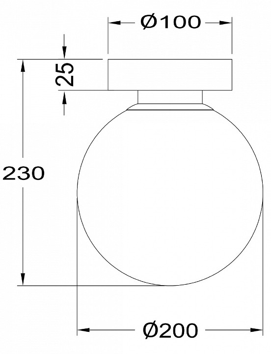 Накладной светильник Maytoni Basic form MOD321WL-01G3 - 1