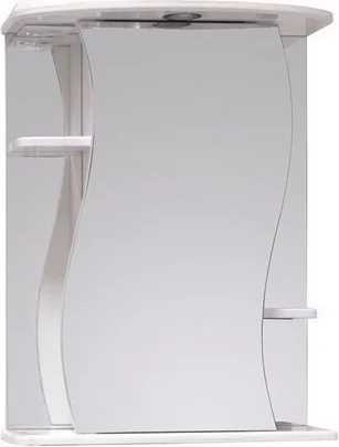 Зеркало-шкаф Onika Лилия 55 R с подсветкой, белый  205519 - 0