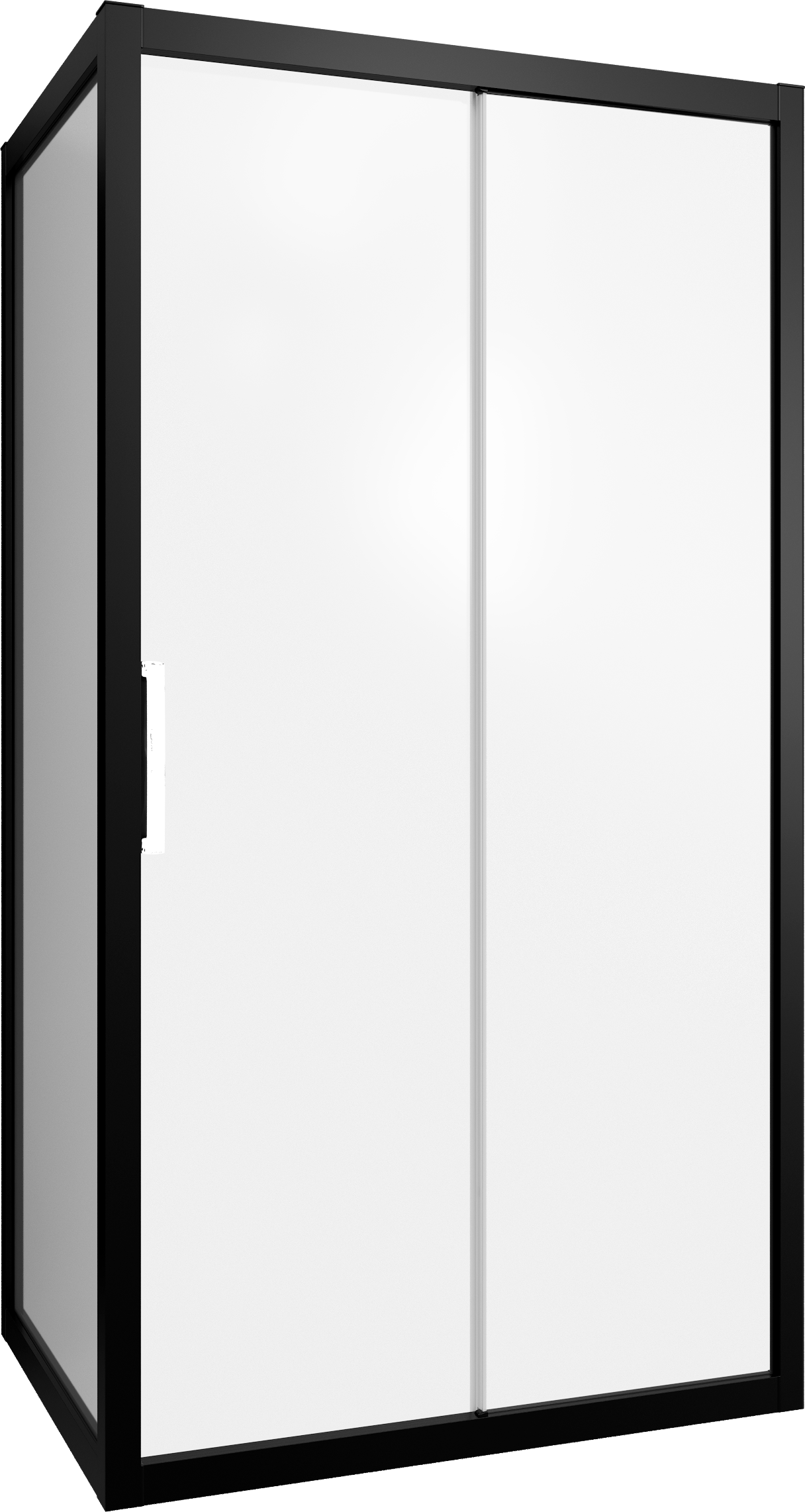 Душевой уголок STWORKI Эстерсунд DE019R80120200 120x80 см профиль черный матовый, стекло матовое 3GW193TTKK000 - 4