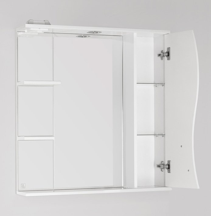 Зеркало-шкаф Style Line Амелия 75/С белый ЛС-00000014 - 1