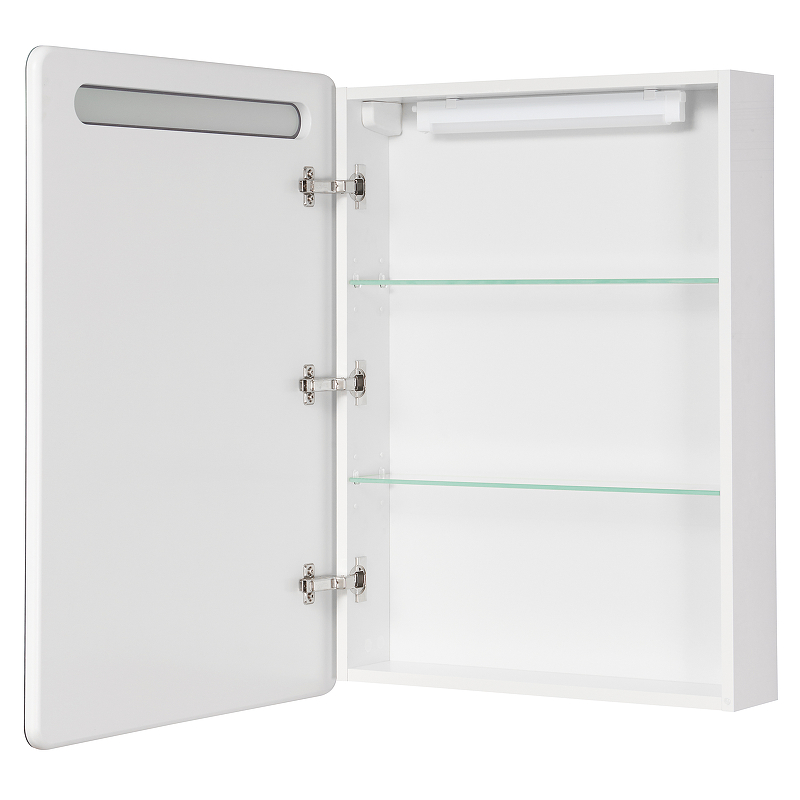 Зеркало-шкаф Aquaton Америна 60 L с подсветкой белый 1A135302AM01L - 1