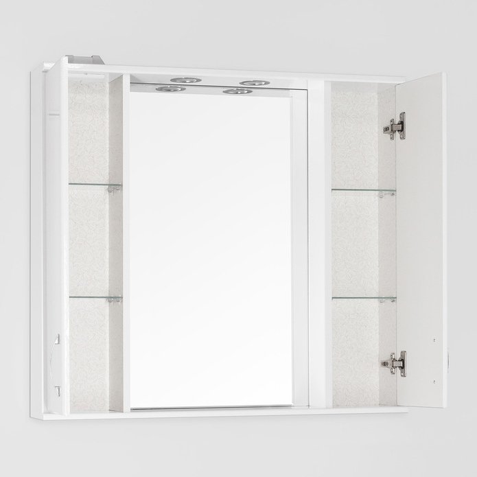 Зеркало-шкаф Style Line Панда 90 см  ЛС-00000133 - 1