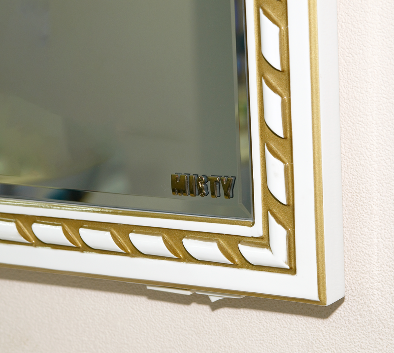 Зеркало Misty Элис 100 белое с золотом Л-Эли02100-013 - 4