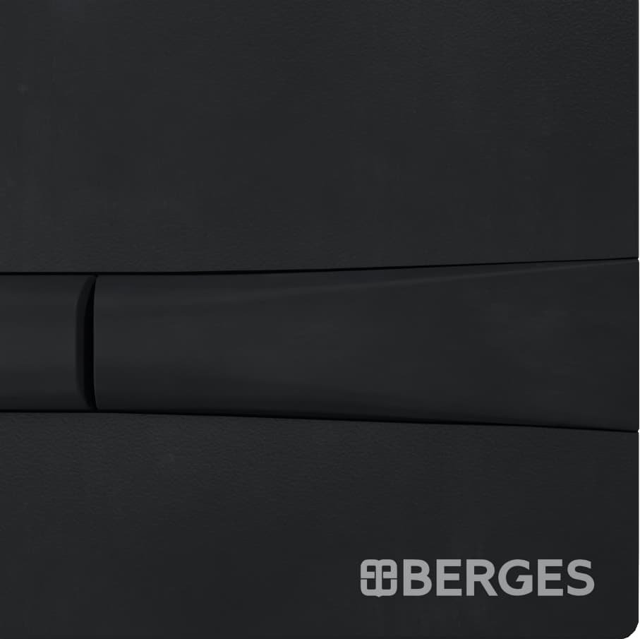 Кнопка смыва Berges Wasserhaus Novum F5 чёрный, матовый 040055 - 1