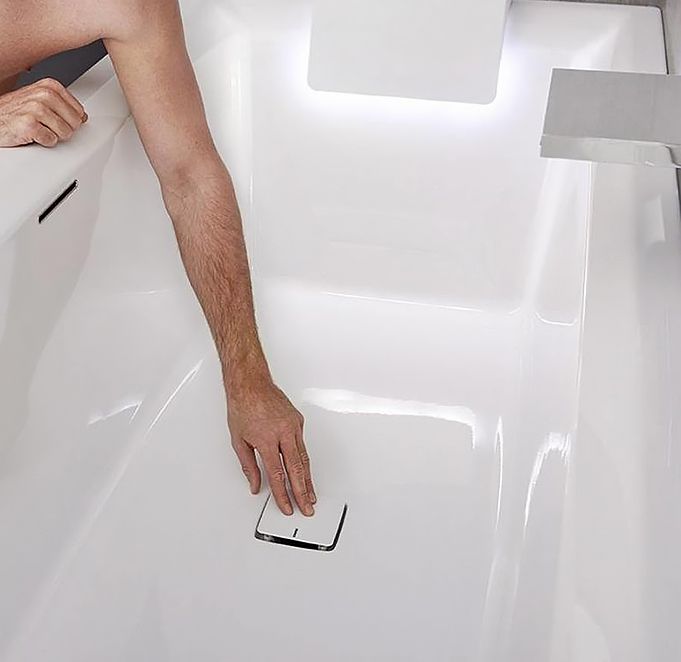 Акриловая ванна Riho Still Square 180x80 два подголовника c подсветкой B099005005 - 4