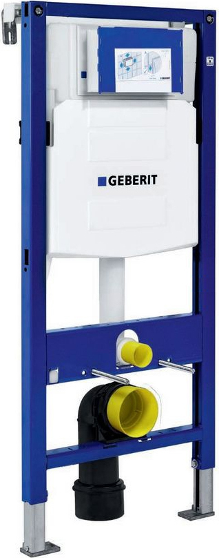 Система инсталляции для унитазов Geberit Duofix UP320 111.300.00.5 с кнопкой смыва хром, шумоизоляцией и креплениями - 1