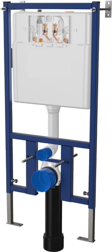 Комплект  Унитаз подвесной DIWO Анапа безободковый + Система инсталляции для унитазов DIWO 4501 с кнопкой смыва 7311 хром матовый 580528 - 2
