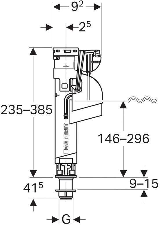 ImpulsBasic230, сливной клапан, двойной смыв (запасной) 136.909.21.2 - 2