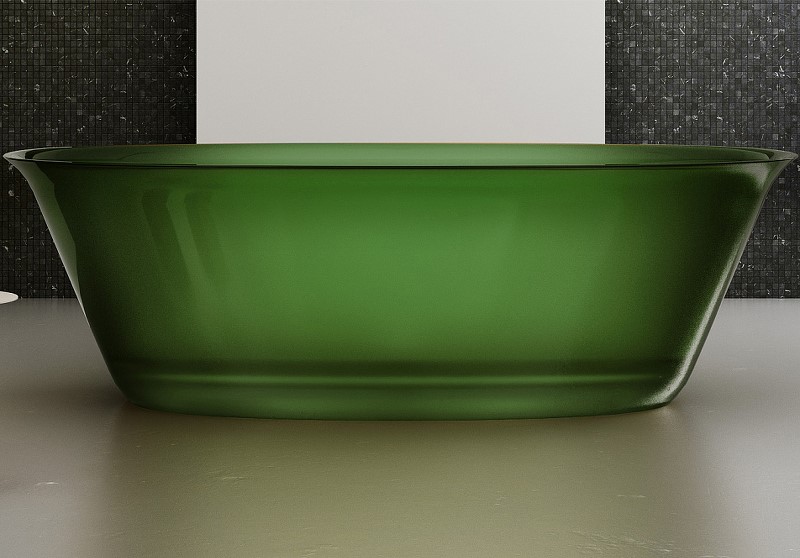 Ванна из полиэфирной смолы Abber Kristall 170х75 зеленый AT9707Emerald - 0