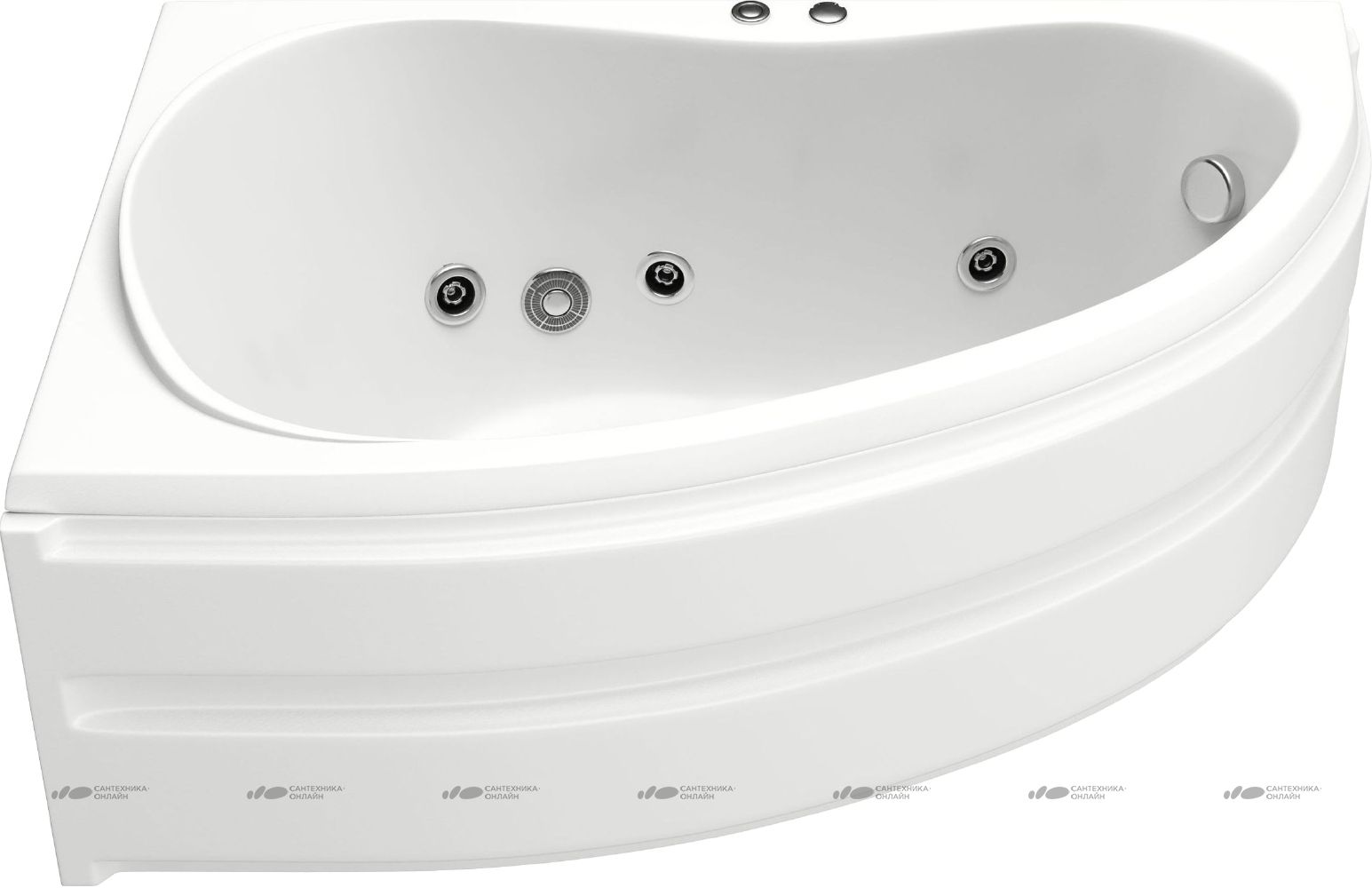 Акриловая ванна Bas Алегра 150 см L с г/м ВГ00002 - 2