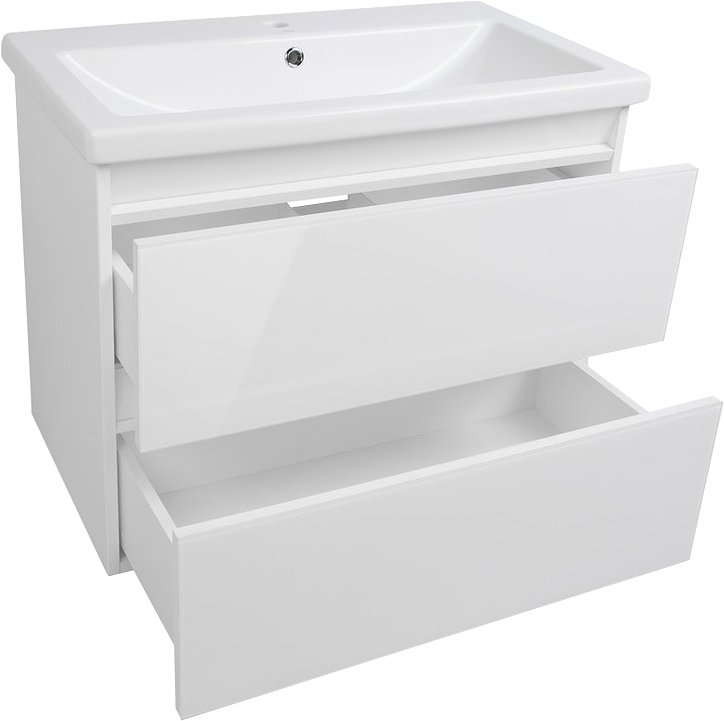 Мебель для ванной Style Line Даймонд 80 Люкс Plus подвесная, белая - 3