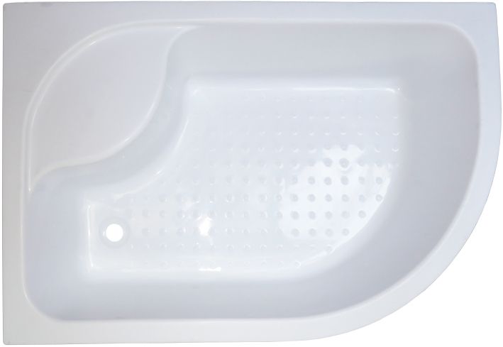 Душевой уголок Royal Bath BK 120х80 L с поддоном профиль белый стекло прозрачное RB8120BK-T-L - 4
